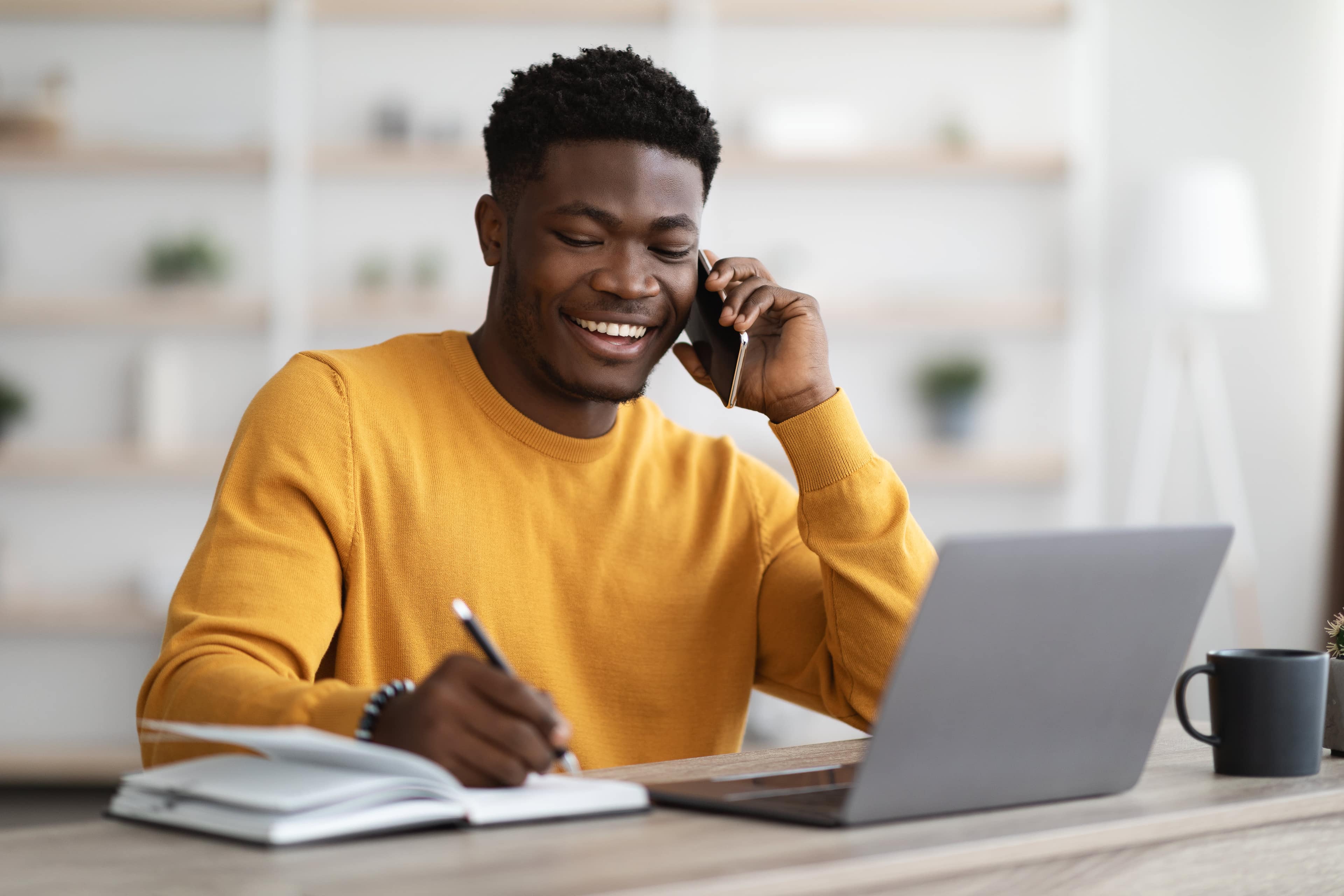 Kodersoft specialist speaking with a client